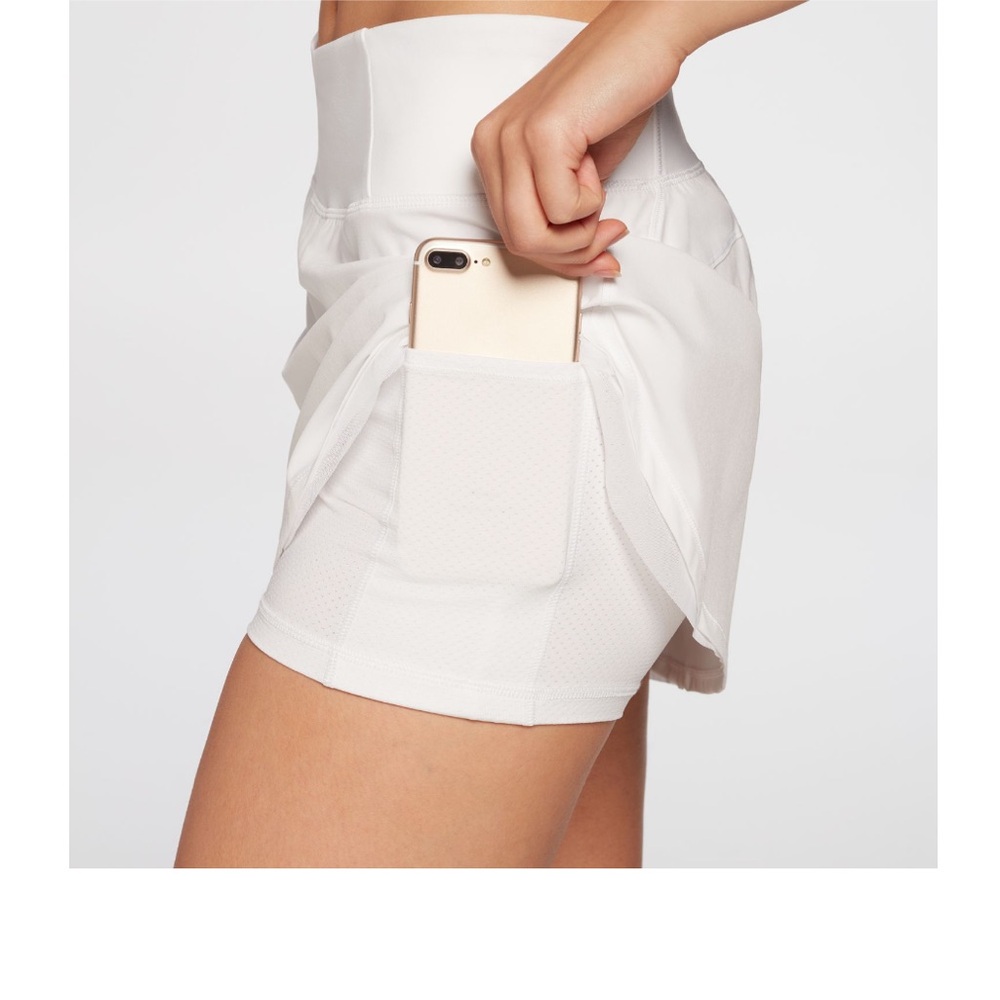 Calia by Carrie Underwood Tulip Hem Skort | Gray | Size Large - Picture 10 of 12